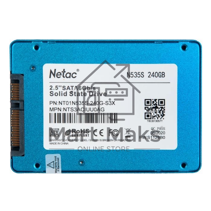 Накопитель SSD Netac N535S, 240GB, 2.5