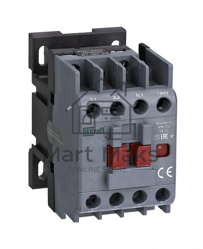 Контактор КМ-102 3п/9А 1НО 230В AC SchE 22001DEK