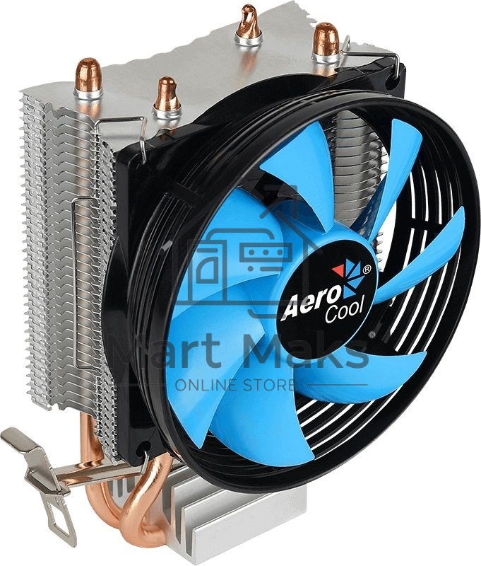 Кулер для процессора AeroCool / Formula Verkho 2 серебристый, 90 мм, алюминий/медь, 2000 об/мин, 25 дБ, 4 pin, 110 Вт, 125 мм