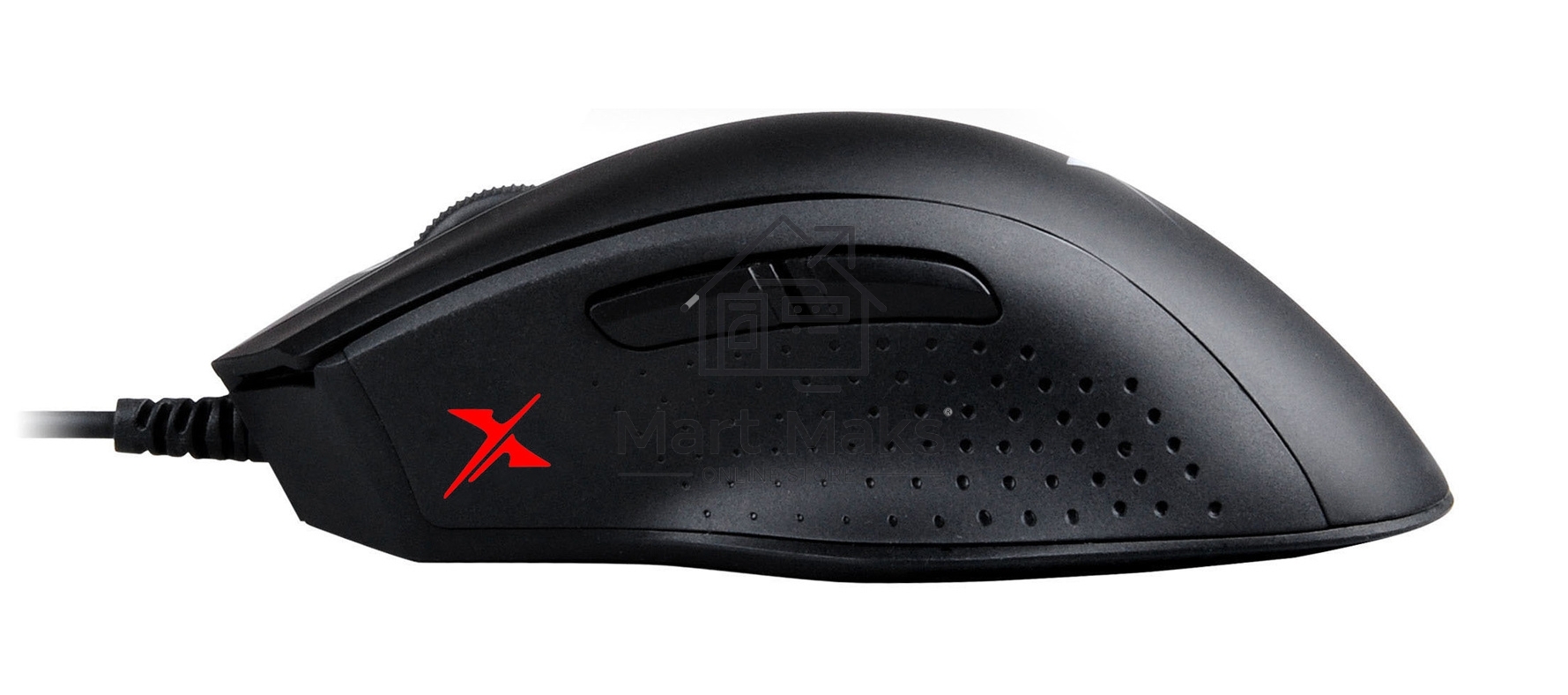 Мышь проводная A4Tech Bloody X5 Max черный, 10000 dpi, USB, кнопки - 9