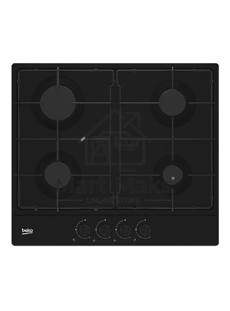 Встраиваемая газовая варочная поверхность Beko HIAG 64223 B, черный