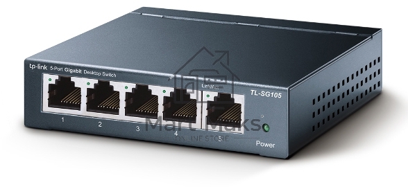 Коммутатор настольный TP-Link TL-SG105S 5-портовый 10/100/1000 Мбит/с