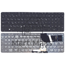 Клавиатура для ноутбука HP Pavilion 15-P 17-F черная с подсветкой