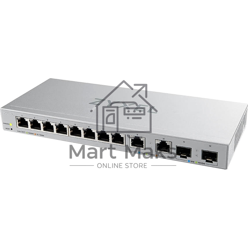 Коммутатор Zyxel XGS1210-12-ZZ0102F 8x1Гбит/с 2x2.5Гбит/с 2SFP+ управляемый