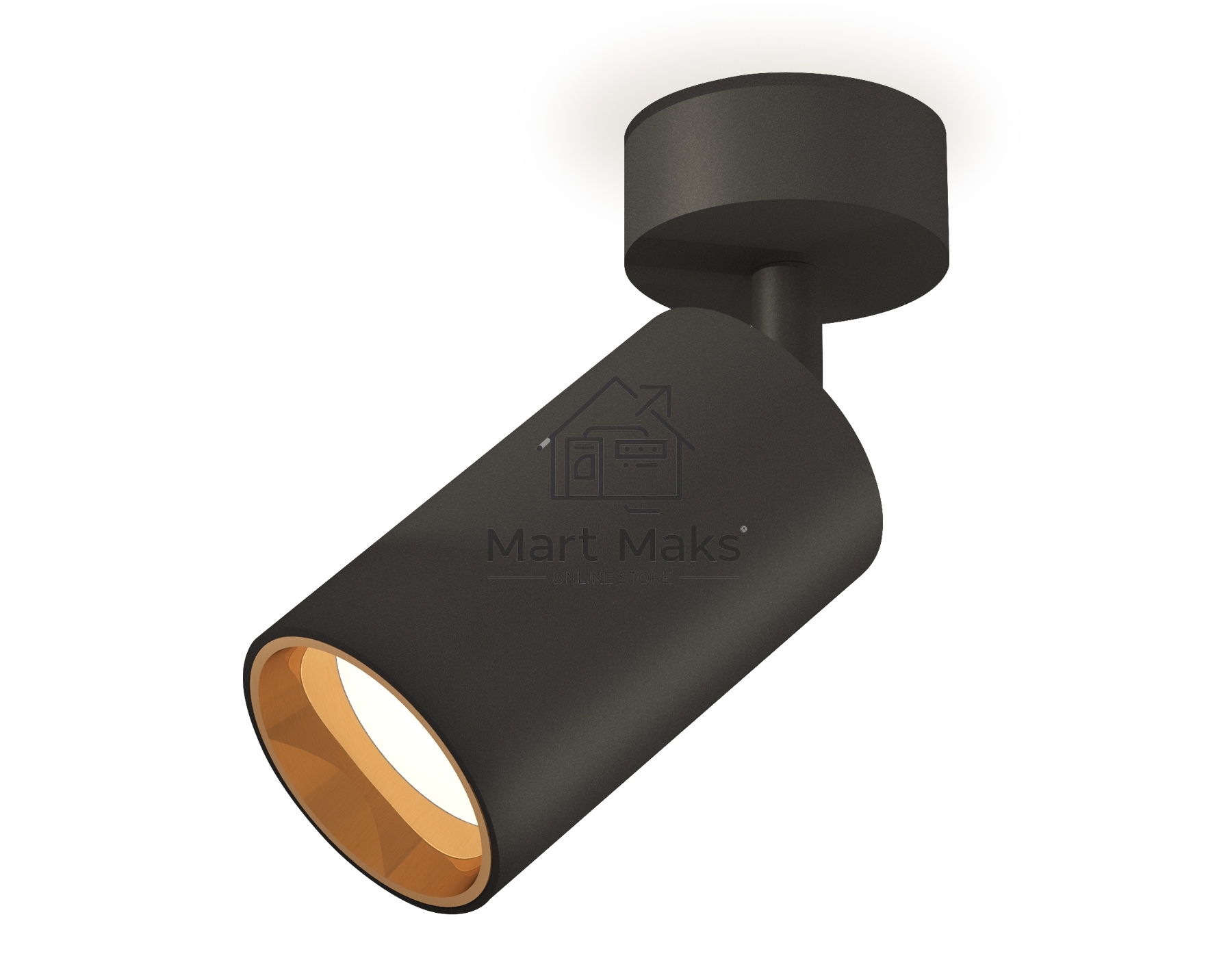 Светильник Ambrella Light XM6323004 SBK/PYG черный песок/золото желтое полированное MR16 GU5.3 (A2210, C6323, N6113)