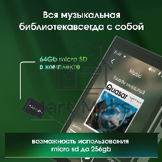 Плеер Hi-Fi Flash Digma Pro XT7 черный/золотистый/3.5
