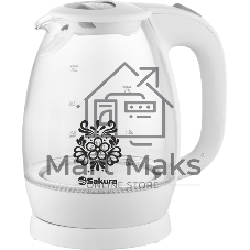 Чайник электрический Sakura SA-2715W (1.7) стекл подсв