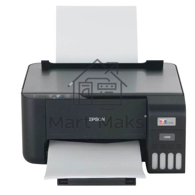 МФУ струйный Epson L3210 (C11CJ68506/C11CJ68403/C11CJ68405/C11CJ68501/C11CJ68517), A4, цветной, печ. до 10 стр/мин. (ч/б) до 5 стр/мин. (цвет), 1440 x 5760 dpi (печать) 600x1200dpi (скан.), USB