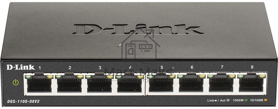 Коммутатор D-Link DGS-1100-08V2 8-ports, DGS-1100-08V2/A1A