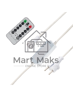 Контроллер с радиопультом для уличных гирлянд Neon-night Сеть и Твинкл, белый