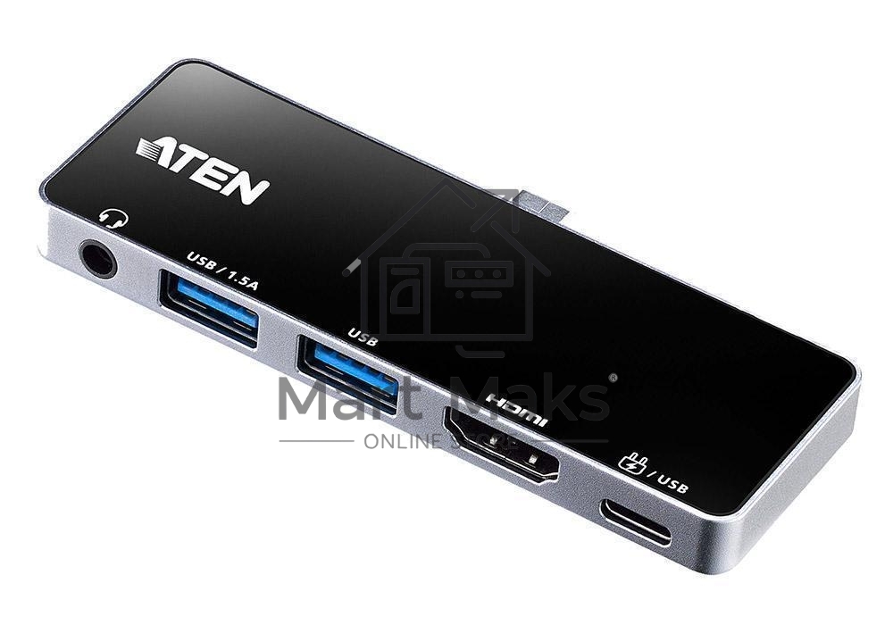 Многопортовая сверх-портативная док-станция ATEN USB-C Travel Dock with Power Pass-Through