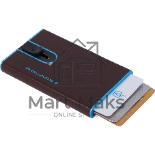 Чехол для кредитных карт Piquadro Blue Square PP4825B2BLR/MO, натур.кожа, красное дерево