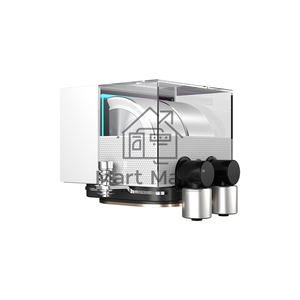 Система охлаждения/ PCCooler DS360 WH (310W, 360mm, LED temp., White, ARGB Pump/ Fans: 3x120mm, 86.73CFM, 28dBA, 2200RPM/ Pump height 67mm, 28dBA, 3200RPM, Rad thickness 27mm/ S: 1851, 1700, 1200, 20XX, 115X, AM5, AM4)