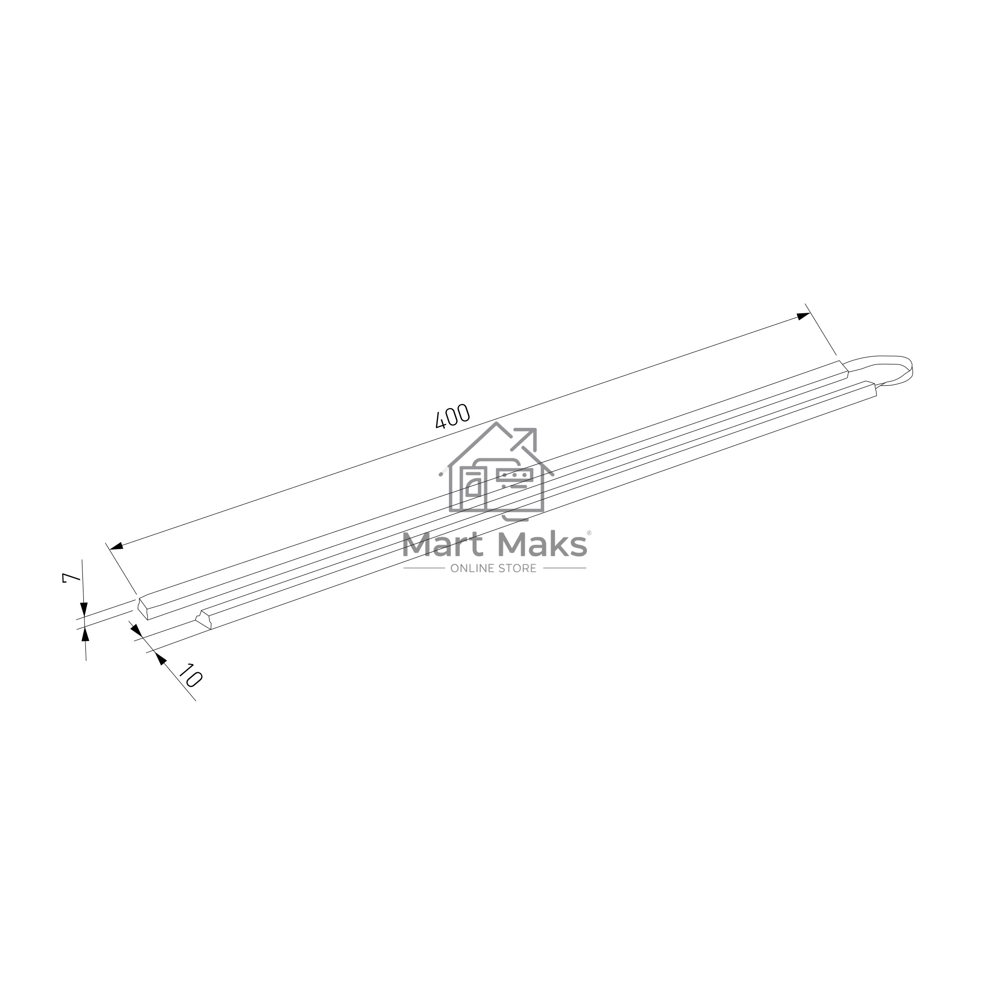 LTB74 / Светильник стационарный светодиодный с выключателем Led Stick 3W 4000K