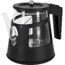 Чайник электрический Vitek VT-WK1083 1л. 1100Вт черный корпус: стекло