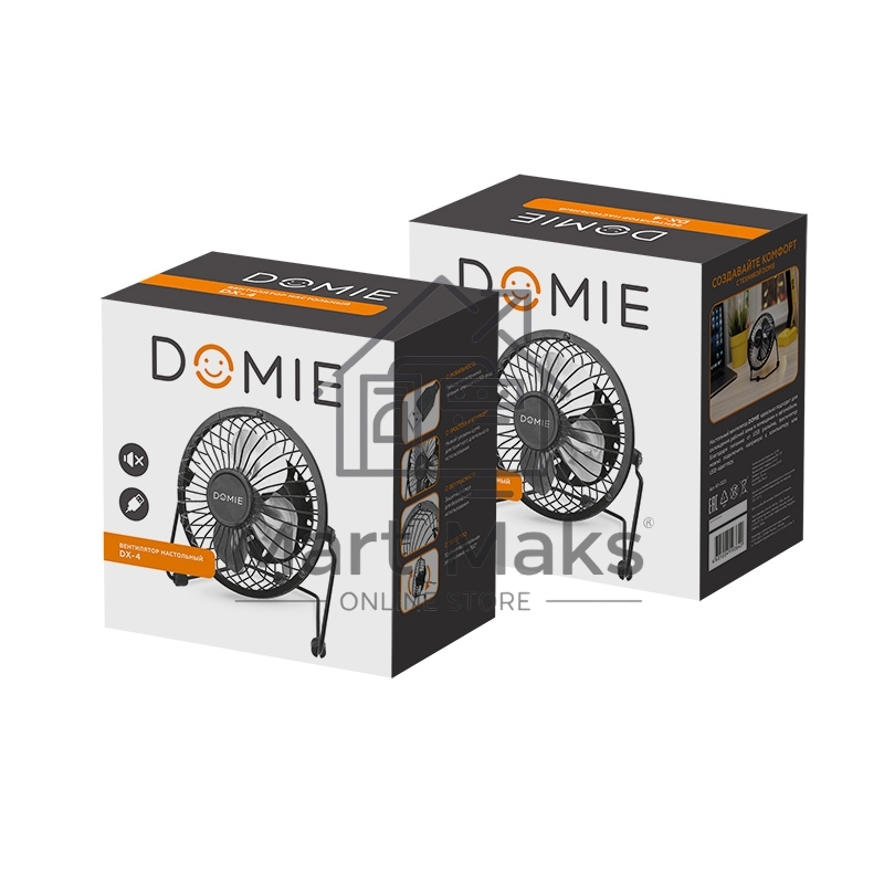 Вентилятор настольный DOMIE DX-4 USB (черный)