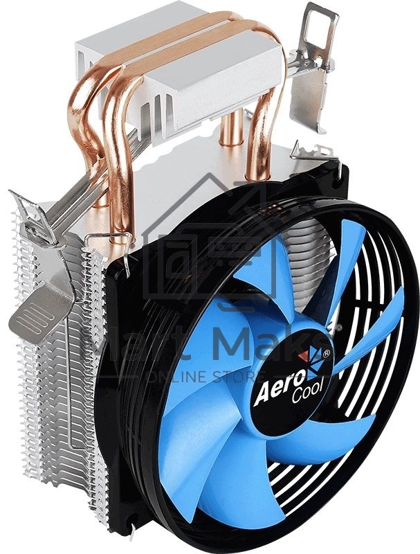 Кулер для процессора AeroCool / Formula Verkho 2 серебристый, 90 мм, алюминий/медь, 2000 об/мин, 25 дБ, 4 pin, 110 Вт, 125 мм