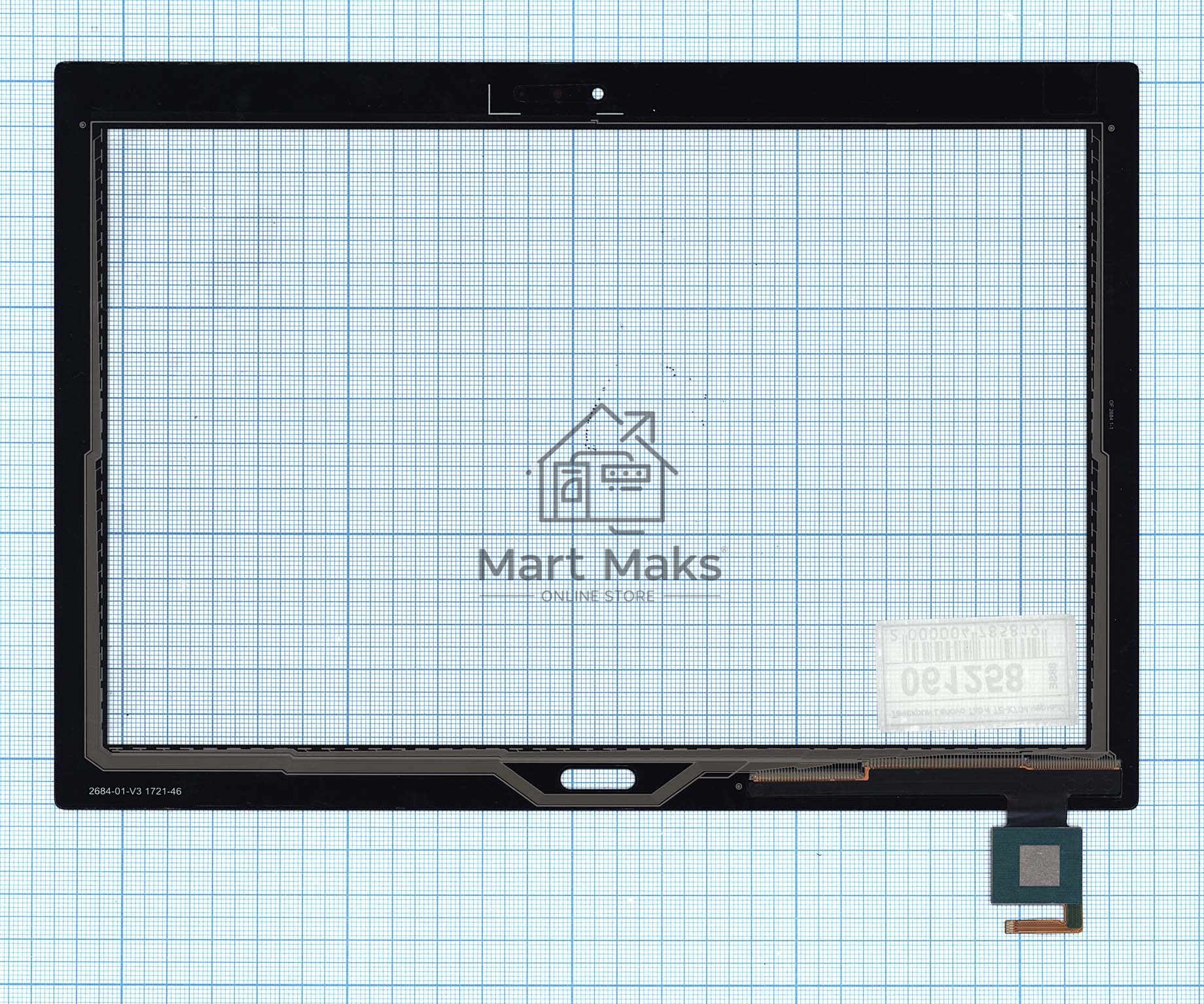 Сенсорное стекло (тачскрин) для Lenovo Tab 4 TB-X704, черное