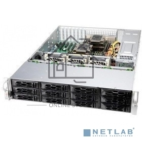 Компьютерный корпус Supermicro server chassis CSE-LA26E1C4-R609LP, 2U, 12x 3.5