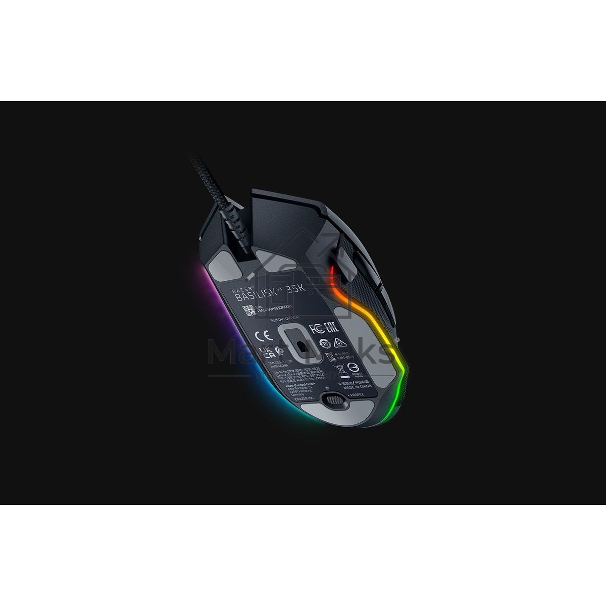 Мышь проводная Razer Basilisk V3 35K черный, 35000 dpi, USB, кнопки - 11