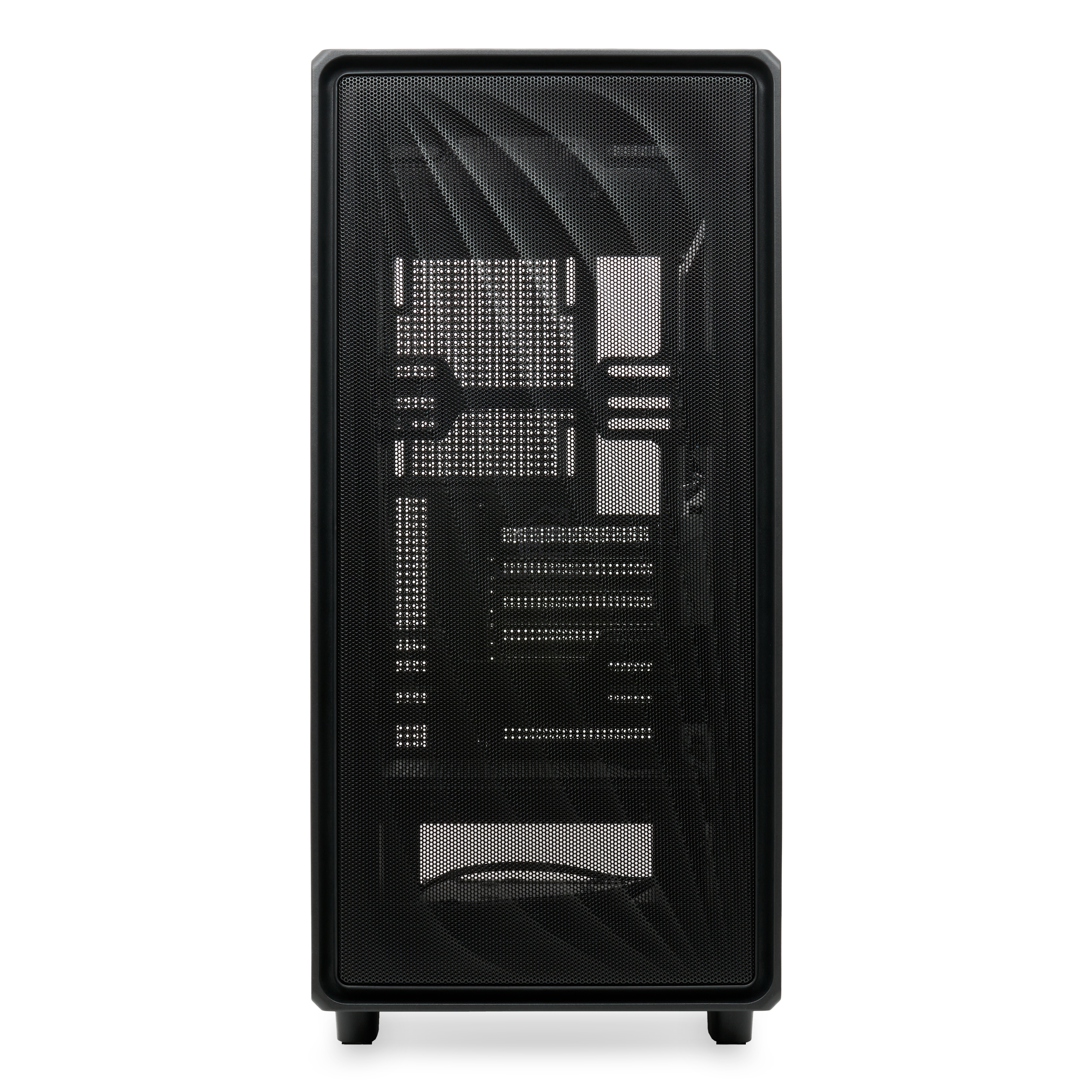 Компьютерный корпус без блока питания HSPD M510, Mesh Mid Tower, черный, TG, 0.5 SPCC, no fans ATX, mATX, mITX 180/280/160mm 1x2.5