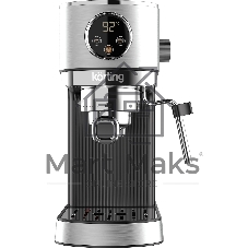 Кофеварка рожковая Korting KCM 1001 EX нержавеющая сталь, молотый, 1.2 л, 1350 Вт, 20 бар
