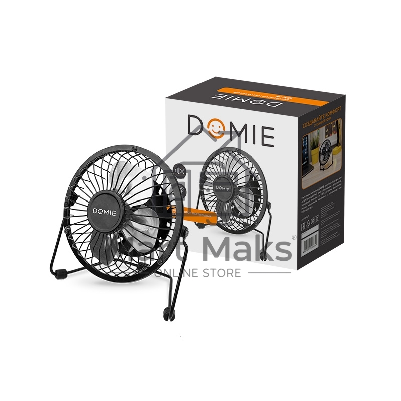 Вентилятор настольный DOMIE DX-4 USB (черный)