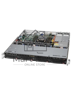 Серверная платформа Supermicro SYS-510P-MR 1U, LGA-4189, TDP 270W, Intel C621A, 8xDDR4, 4x 3.5