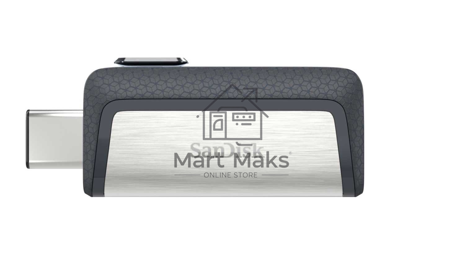 Флешка USB R/W R/W Sandisk 64Gb Ultra Dual SDDDC2-064G-G46 USB3.0 серый/узор