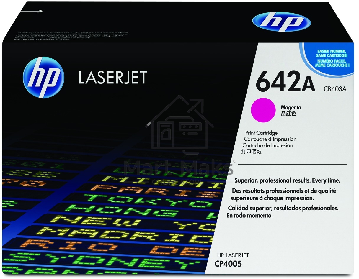 Картридж лазерный HP CB403A пурпурный для CP4005 7500стр.