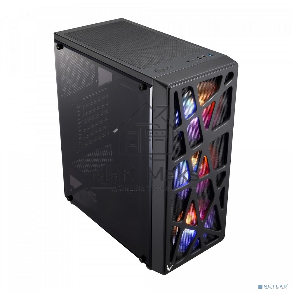Компьютерный корпус Aerocool / Formula MANA черный без БП ATX 6x120mm 2xUSB2.0 1xUSB3.0 audio bott PSU