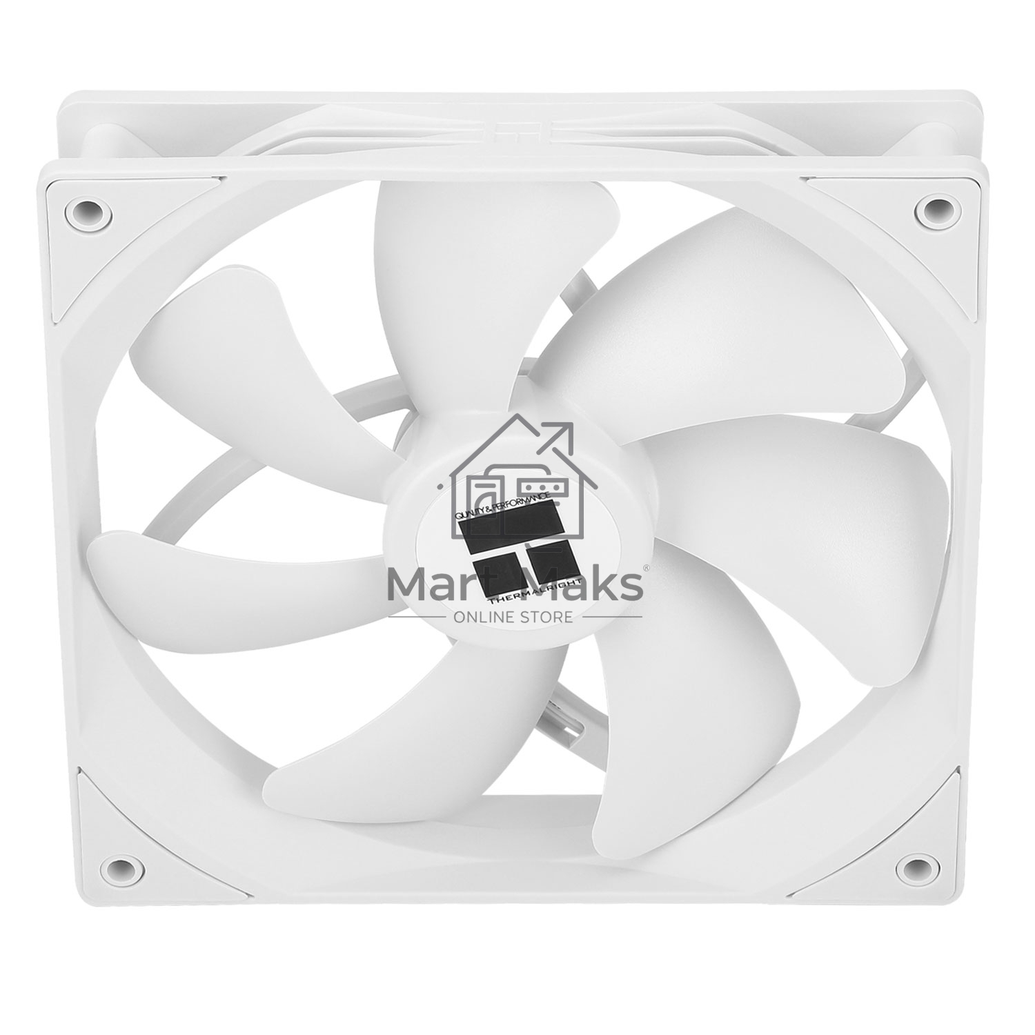 Кулер для корпуса Thermalright TL-C14CW белый (140x140x25mm, 4-pin PWM, 75.8CFM, 26.4dBA, 1500RPM)