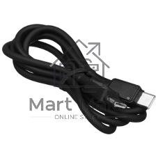 Кабель USB2.0 Hoco Type-C/Type-C, 3А, 60Вт, X120, 1м, черный, коробка
