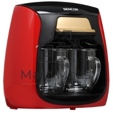 Кофеварка капельная Sencor SCE 2101RD красный, исп. кофе - молотый, 0.3 л. 500 Вт.