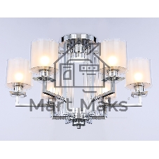 Светильник Ambrella light TR4418/6 CH/CL/FR хром/прозрачный/белый матовый E27*6 max 40W D748*463
