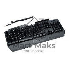 Проводная игровая клавиатура Gembird KB-G450L, полноразмерная, 104кл+4доп, 12Fn, подсветка 3 цвета, подставка для тел, 1.5м, черная