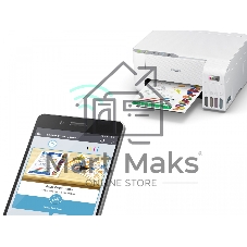 МФУ струйное Epson L3256 (C11CJ67407/C11CJ67414/C11CJ67421/C11CJ67519/C11CJ67504/C11CJ67524/C11CJ67516), A4 цветное, печ. до 10 стр/мин. (ч/б) до 5 стр/мин. (цвет), 1440 x 5760 dpi (печать) 1200x2400dpi (скан.), USB, Wi-Fi