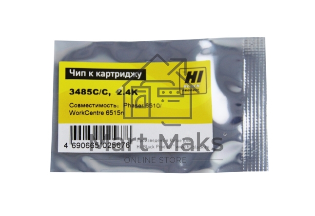 Чип Hi-Black к картриджу Xerox Phaser 6510/WC 6515 (06R03485), C, 2,4K