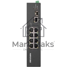 Коммутатор Hikvision DS-3T0310HP-E/HS, 6×100 Мбит/с PoE+ + 2×100 Мбит/с Hi-PoE + 1×1 Гбит/с + 1×1 Гбит/с SFP, неуправляемый