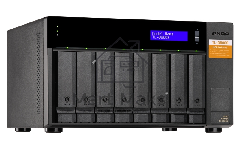 Полка расширения сетевого хранилища без дисков SMB QNAP TL-D800S SATA expansion enclosure, 8-tray 3,5