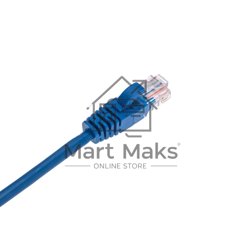 Патч-корд U/UTP, CAT 5e, RJ45-RJ45, 26AWG, ZH нг(А)-HF, синий, 0,3м Rexant