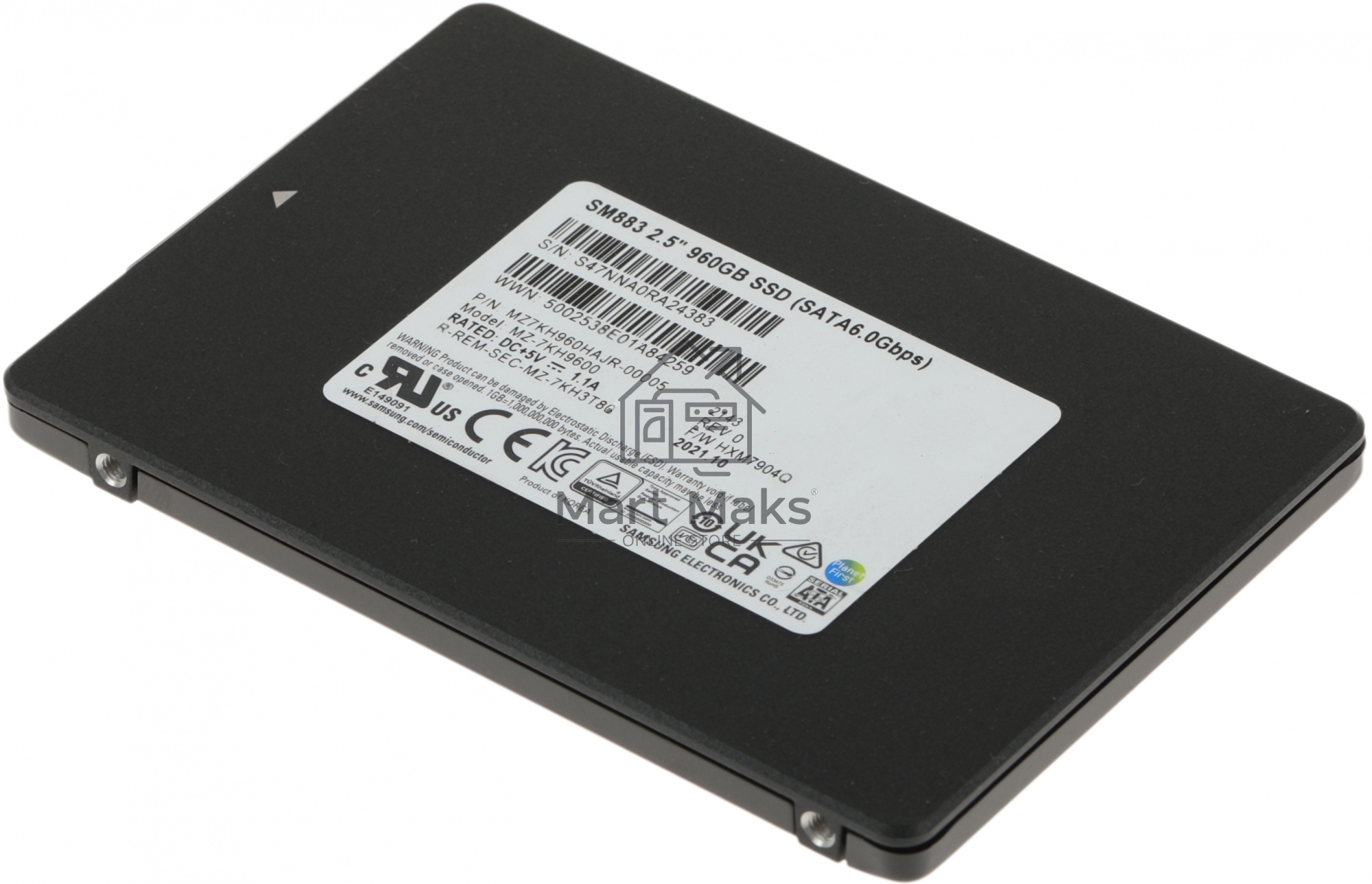 Накопитель SSD Samsung Enterprise 960GB 2.5