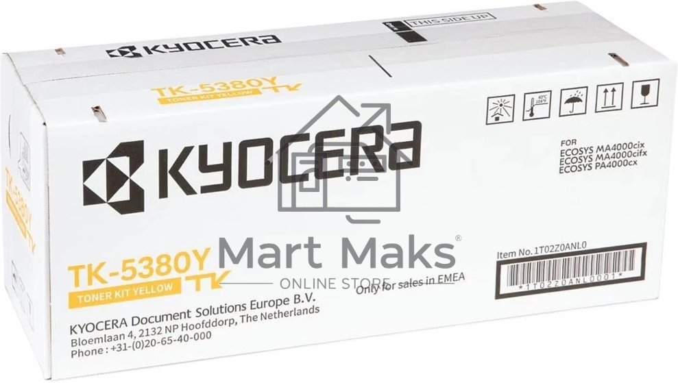 Картридж лазерный Kyocera TK-5380Y 1T02Z0ANL0 желтый (10000стр.) для Kyocera PA4000cx/MA4000cix/MA4000cifx