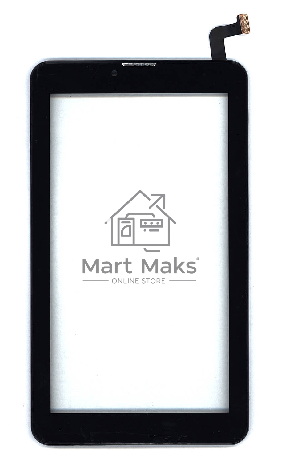 Сенсорное стекло (тачскрин) для Irbis TZ70, черное с рамкой