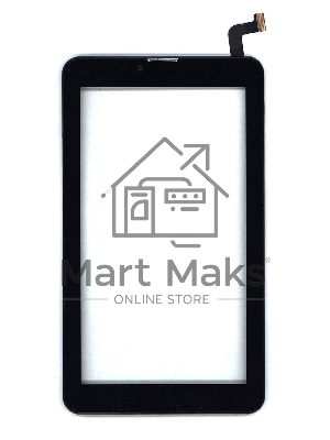 Сенсорное стекло (тачскрин) для Irbis TZ70, черное с рамкой