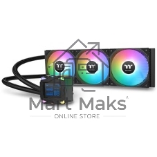 Система жидкостного охлаждения Thermaltake LA360-S ARGB Soc-AM5/AM4/1200/1700/1851 черный 4-pin 38.35dB Al+Cu LCD 360W Ret (CL-W462-PL12SW-A)