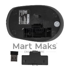 Комплект клавиатура+мышь Fusion GKIT-752 беспроводной, USB, 1000 DPI, чёрный