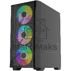 Корпус Bloody CC-124-BK, Mini-Tower, чёрный
