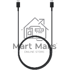 Кабель Samsung EP-DX310, USB Type-C (m) - USB Type-C (m), 1.8м, 3A, черный (EP-DX310JBEGEU)