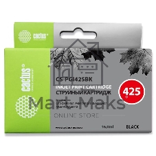 Картридж струйный Cactus CS-PGI425BK черный (16 мл) для Canon Pixma iP4840/MG5140/5240/6140/8140/MX884